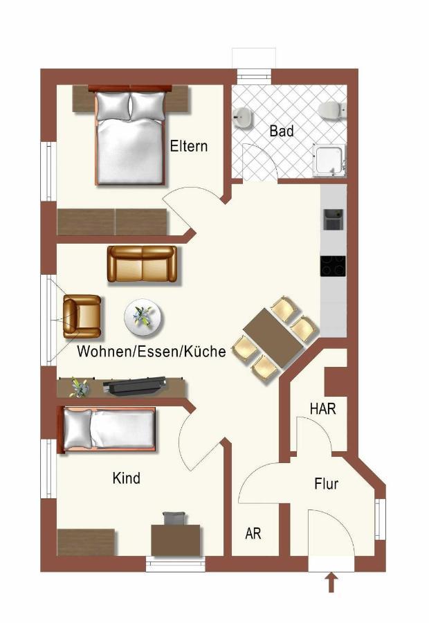 Haus Nordstern 1 Apartment เฮริงสดอร์ฟ ภายนอก รูปภาพ